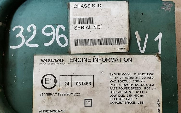 Блок управления двигателем D12D б/у